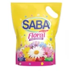 Detergente en Polvo Bolsa 1 Kg Saba Floral (Saco de 12 unidades)